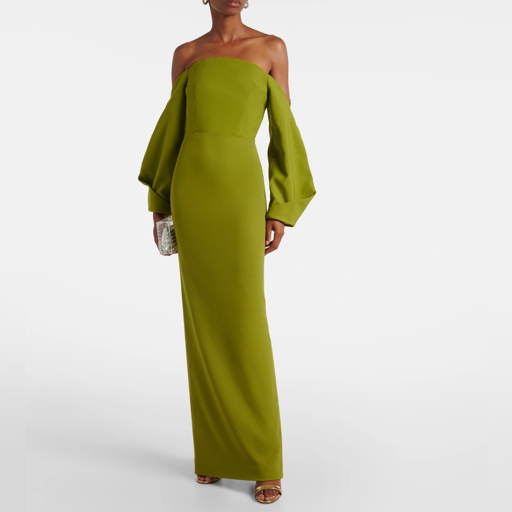 Solace London Olive Green Maxi Dress